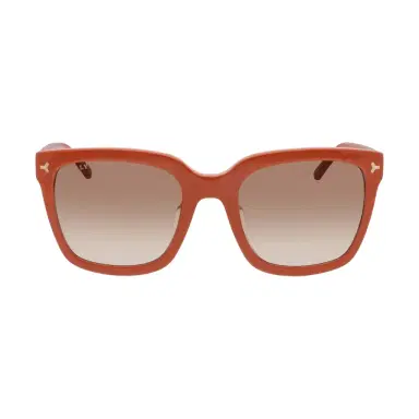 BALLY Bally Women's Shiny Orange & Gradient Brown Oversized 53mm Sunglasses by The Solist | Thumbnail 1 BALLY Bally Women's Shiny Orange & Gradient Brown Oversized 53mm Sunglasses by The Solist | Thumbnail 1