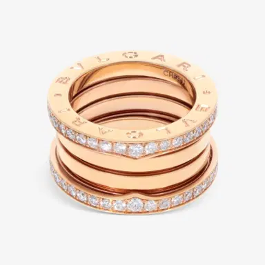 Bulgari Bulgari B.Zero1 18K Rose Gold Diamond Ring Sz. 5.5 by The Solist | Thumbnail 2 Bulgari Bulgari B.Zero1 18K Rose Gold Diamond Ring Sz. 5.5 by The Solist | Thumbnail 2