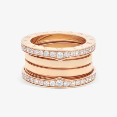 Bulgari Bulgari B.Zero1 18K Rose Gold Diamond Ring Sz. 5.5 by The Solist | Thumbnail 3 Bulgari Bulgari B.Zero1 18K Rose Gold Diamond Ring Sz. 5.5 by The Solist | Thumbnail 3