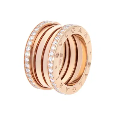 Bulgari Bulgari B.Zero1 18K Rose Gold Diamond Ring Sz. 5.5 by The Solist | Thumbnail 1 Bulgari Bulgari B.Zero1 18K Rose Gold Diamond Ring Sz. 5.5 by The Solist | Thumbnail 1