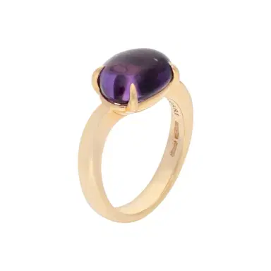 Bulgari Bulgari Sassi 18K Yellow Gold Purple Amethyst Ring 346923 - by The Solist | Thumbnail 1 Bulgari Bulgari Sassi 18K Yellow Gold Purple Amethyst Ring 346923 - by The Solist | Thumbnail 1