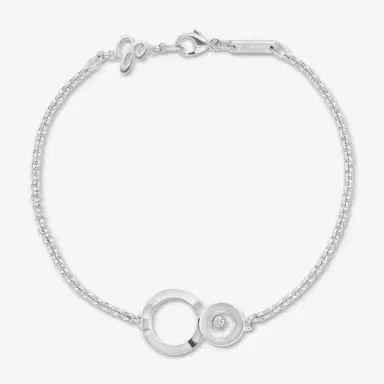 Chopard Chopard Happy 8 18K White Gold Diamond Chain Bracelet by The Solist | Thumbnail 2 Chopard Chopard Happy 8 18K White Gold Diamond Chain Bracelet by The Solist | Thumbnail 2