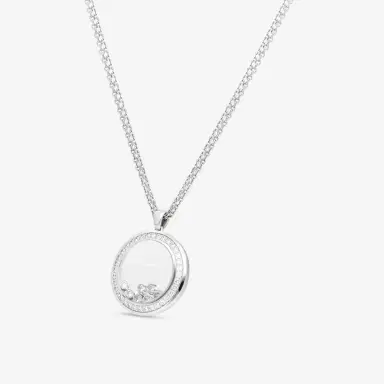 Chopard Chopard Happy Diamonds 18K White Gold Diamond Pendant Necklace by The Solist | Thumbnail 2 Chopard Chopard Happy Diamonds 18K White Gold Diamond Pendant Necklace by The Solist | Thumbnail 2
