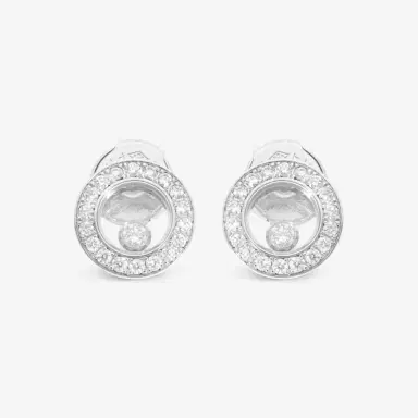 Chopard Chopard Happy Diamonds Icons 18K White Gold Diamond Stud Earrings by The Solist | Thumbnail 2 Chopard Chopard Happy Diamonds Icons 18K White Gold Diamond Stud Earrings by The Solist | Thumbnail 2