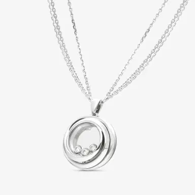 Chopard Chopard Happy Emotions 18K White Gold Diamond Pendant Necklace by The Solist | Thumbnail 2 Chopard Chopard Happy Emotions 18K White Gold Diamond Pendant Necklace by The Solist | Thumbnail 2