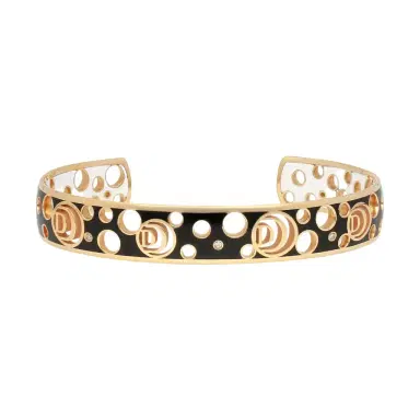 Damiani Damiani Damianissima 18K Rose Gold & Ceramic Diamond Cuff Bracelet by The Solist | Thumbnail 1 Damiani Damiani Damianissima 18K Rose Gold & Ceramic Diamond Cuff Bracelet by The Solist | Thumbnail 1