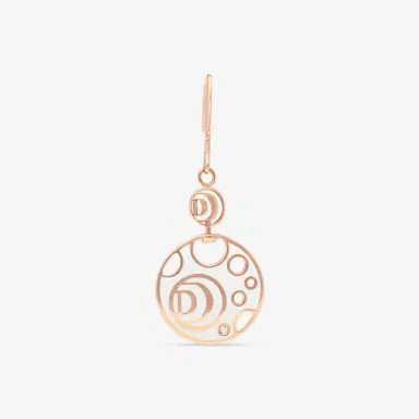 Damiani Damiani Damianissima 18K Rose Gold & Ceramic Diamond Mono Reversible Earring by The Solist | Thumbnail 2 Damiani Damiani Damianissima 18K Rose Gold & Ceramic Diamond Mono Reversible Earring by The Solist | Thumbnail 2
