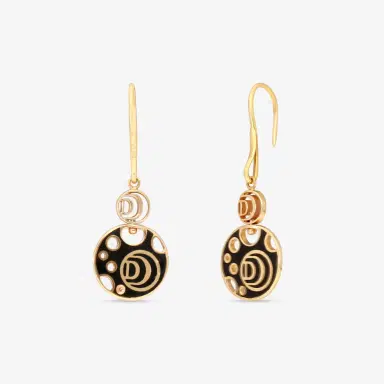 Damiani Damiani Damianissima 18K Rose Gold & Ceramic Diamond Reversible Drop Earrings by The Solist | Thumbnail 3 Damiani Damiani Damianissima 18K Rose Gold & Ceramic Diamond Reversible Drop Earrings by The Solist | Thumbnail 3