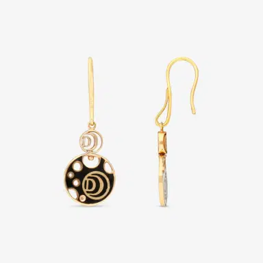 Damiani Damiani Damianissima 18K Rose Gold & Ceramic Diamond Reversible Drop Earrings by The Solist | Thumbnail 4 Damiani Damiani Damianissima 18K Rose Gold & Ceramic Diamond Reversible Drop Earrings by The Solist | Thumbnail 4