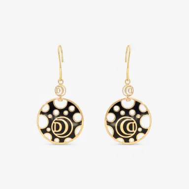 Damiani Damiani Damianissima 18K Rose Gold & Ceramic Diamond Reversible Drop Earrings by The Solist | Thumbnail 2 Damiani Damiani Damianissima 18K Rose Gold & Ceramic Diamond Reversible Drop Earrings by The Solist | Thumbnail 2