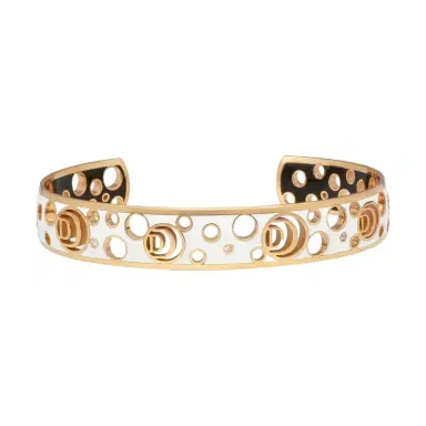 Damiani Damiani Damianissima 18K Rose Gold & Ceramic Diamond Cuff Bracelet by The Solist | Thumbnail 1 Damiani Damiani Damianissima 18K Rose Gold & Ceramic Diamond Cuff Bracelet by The Solist | Thumbnail 1