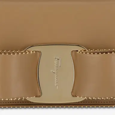 Ferragamo Ferragamo Vara Bow Camel Leather Women's Crossbody Bag by The Solist | Thumbnail 6 Ferragamo Ferragamo Vara Bow Camel Leather Women's Crossbody Bag by The Solist | Thumbnail 6