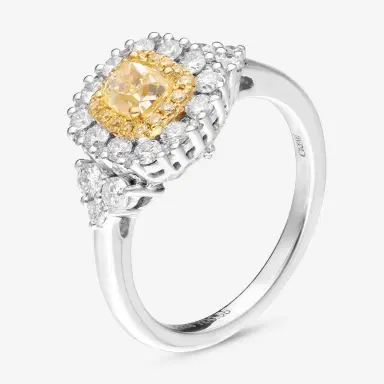 Gregg Ruth Gregg Ruth 18K Gold, 0.60ct. tw. Fancy Yellow Diamond and 0.70ct. tw. White Diamond Engagement Ring Sz. 6.5 by The Solist | Thumbnail 2 Gregg Ruth Gregg Ruth 18K Gold, 0.60ct. tw. Fancy Yellow Diamond and 0.70ct. tw. White Diamond Engagement Ring Sz. 6.5 by The Solist | Thumbnail 2