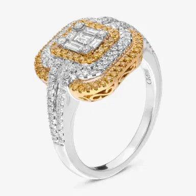 Gregg Ruth Gregg Ruth 18K White and Yellow Gold, Diamond and Fancy Yellow Diamond Engagement Ring by The Solist | Thumbnail 2 Gregg Ruth Gregg Ruth 18K White and Yellow Gold, Diamond and Fancy Yellow Diamond Engagement Ring by The Solist | Thumbnail 2