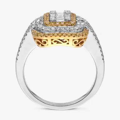 Gregg Ruth Gregg Ruth 18K White and Yellow Gold, Diamond and Fancy Yellow Diamond Engagement Ring by The Solist | Thumbnail 3 Gregg Ruth Gregg Ruth 18K White and Yellow Gold, Diamond and Fancy Yellow Diamond Engagement Ring by The Solist | Thumbnail 3