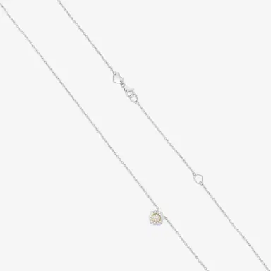 Hearts On Fire Hearts On Fire Liliana Platinum & 18K Yellow Gold Diamond Flower Pendant by The Solist | Thumbnail 3 Hearts On Fire Hearts On Fire Liliana Platinum & 18K Yellow Gold Diamond Flower Pendant by The Solist | Thumbnail 3