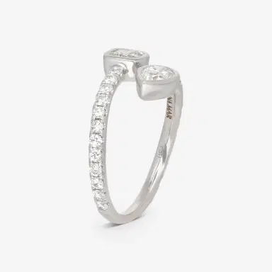Ina Mar Ina Mar 18K White Gold Diamond Wrap Ring Sz. 6.25 by The Solist | Thumbnail 2 Ina Mar Ina Mar 18K White Gold Diamond Wrap Ring Sz. 6.25 by The Solist | Thumbnail 2
