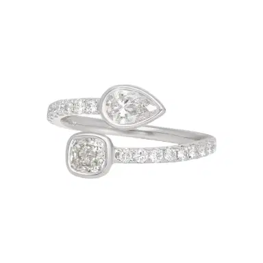 Ina Mar Ina Mar 18K White Gold Diamond Wrap Ring Sz. 6.25 by The Solist | Thumbnail 1 Ina Mar Ina Mar 18K White Gold Diamond Wrap Ring Sz. 6.25 by The Solist | Thumbnail 1