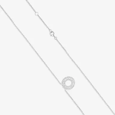 Ina Mar Ina Mar 18K White Gold 1.00 ctw Rouond Diamond Circle Pendant Necklace by The Solist | Thumbnail 3 Ina Mar Ina Mar 18K White Gold 1.00 ctw Rouond Diamond Circle Pendant Necklace by The Solist | Thumbnail 3