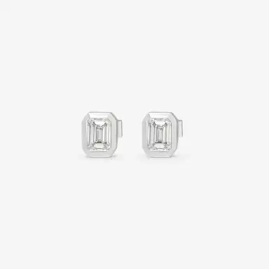Ina Mar Ina Mar 18K Yellow Gold 1.05 ctw Emerald Cut Diamond Stud Earrings by The Solist | Thumbnail 2 Ina Mar Ina Mar 18K Yellow Gold 1.05 ctw Emerald Cut Diamond Stud Earrings by The Solist | Thumbnail 2