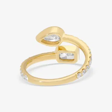 Ina Mar Ina Mar 18K Yellow Gold Diamond Wrap Ring Sz. 6.25 by The Solist | Thumbnail 3 Ina Mar Ina Mar 18K Yellow Gold Diamond Wrap Ring Sz. 6.25 by The Solist | Thumbnail 3