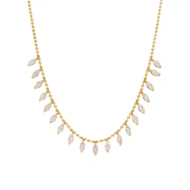 Ina Mar Ina Mar 18K Yellow Gold Marquise Cut Diamond 4.00ct.twd. Station Necklace by The Solist | Thumbnail 1 Ina Mar Ina Mar 18K Yellow Gold Marquise Cut Diamond 4.00ct.twd. Station Necklace by The Solist | Thumbnail 1