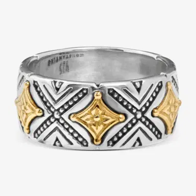 Konstantino Konstantino Dome Sterling Silver & 18k Gold Band Ring Sz. 7 by The Solist | Thumbnail 2 Konstantino Konstantino Dome Sterling Silver & 18k Gold Band Ring Sz. 7 by The Solist | Thumbnail 2