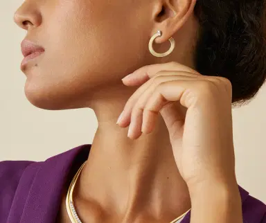 MARCO BICEGO Marco Bicego Masai 18K Yellow & White Gold Wrap Hoops Earrings by The Solist | Thumbnail 2 MARCO BICEGO Marco Bicego Masai 18K Yellow & White Gold Wrap Hoops Earrings by The Solist | Thumbnail 2