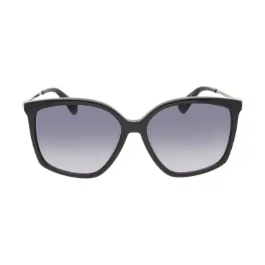 Max Mara Max Mara Women's Shiny Black & Gradient Smoke Square 56 mm Sunglasses by The Solist | Thumbnail 1 Max Mara Max Mara Women's Shiny Black & Gradient Smoke Square 56 mm Sunglasses by The Solist | Thumbnail 1