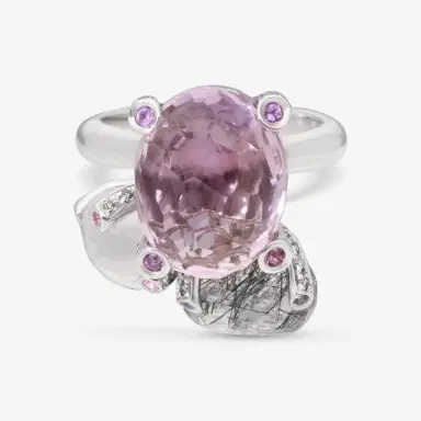 NANIS Nanis 18K White Gold Grey Diamond & Multi-Stone Ring Sz. 7.25 by The Solist | Thumbnail 2 NANIS Nanis 18K White Gold Grey Diamond & Multi-Stone Ring Sz. 7.25 by The Solist | Thumbnail 2