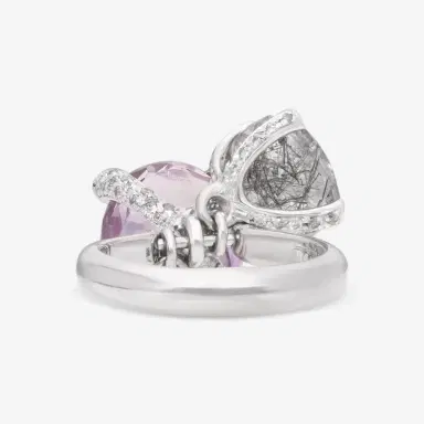NANIS Nanis 18K White Gold Grey Diamond & Multi-Stone Ring Sz. 7.25 by The Solist | Thumbnail 3 NANIS Nanis 18K White Gold Grey Diamond & Multi-Stone Ring Sz. 7.25 by The Solist | Thumbnail 3
