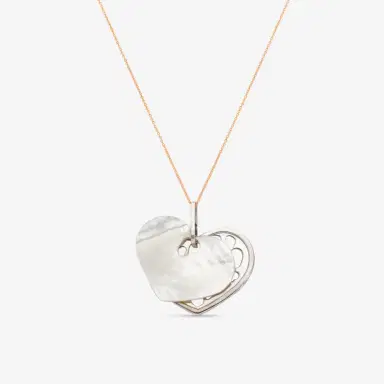 NANIS Nanis 18K White Gold and Yellow Gold Diamonds & Mother of Pearl Heart Pendant by The Solist | Thumbnail 2 NANIS Nanis 18K White Gold and Yellow Gold Diamonds & Mother of Pearl Heart Pendant by The Solist | Thumbnail 2