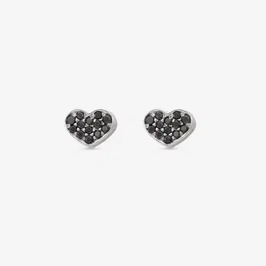 NANIS Nanis 18K White Gold Black Diamond Stud Earrings by The Solist | Thumbnail 2 NANIS Nanis 18K White Gold Black Diamond Stud Earrings by The Solist | Thumbnail 2