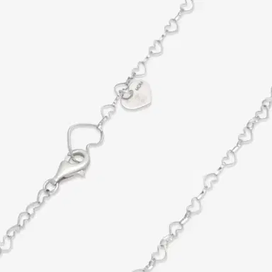 NANIS Nanis 18K White Gold Diamond, Tsavorite & Mother of Pearl Large Heart Pendant Necklace by The Solist | Thumbnail 3 NANIS Nanis 18K White Gold Diamond, Tsavorite & Mother of Pearl Large Heart Pendant Necklace by The Solist | Thumbnail 3