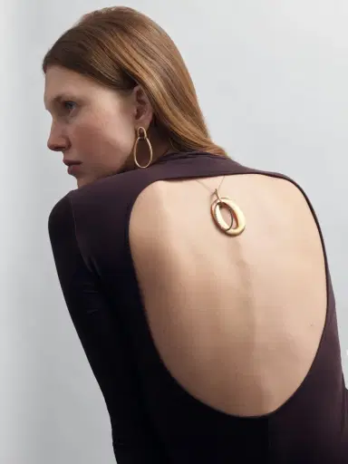 NANIS Nanis 18K Yellow Gold Diamond, Pietre Dure & Black Onyx Large Pendant Necklace by The Solist | Thumbnail 2 NANIS Nanis 18K Yellow Gold Diamond, Pietre Dure & Black Onyx Large Pendant Necklace by The Solist | Thumbnail 2