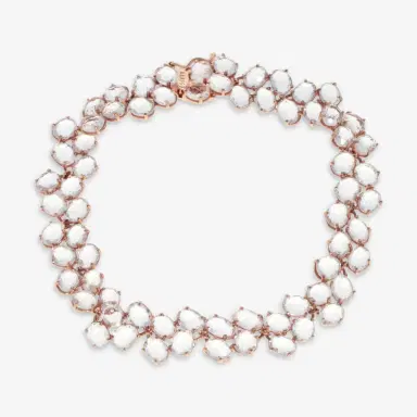 NANIS Nanis 18K Rose Gold Rock Crystal Chain Bracelet by The Solist | Thumbnail 2 NANIS Nanis 18K Rose Gold Rock Crystal Chain Bracelet by The Solist | Thumbnail 2