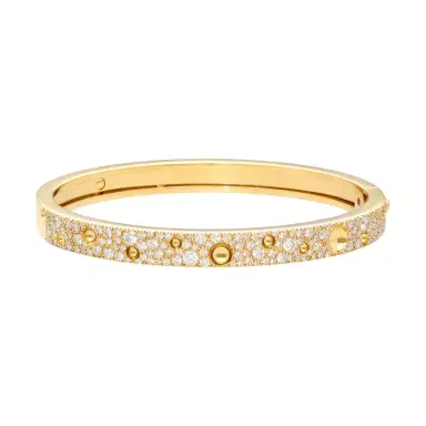 Roberto Coin Roberto Coin Pois Moi Luna 18K Yellow Gold Diamond Bangle Bracelet by The Solist | Thumbnail 1 Roberto Coin Roberto Coin Pois Moi Luna 18K Yellow Gold Diamond Bangle Bracelet by The Solist | Thumbnail 1