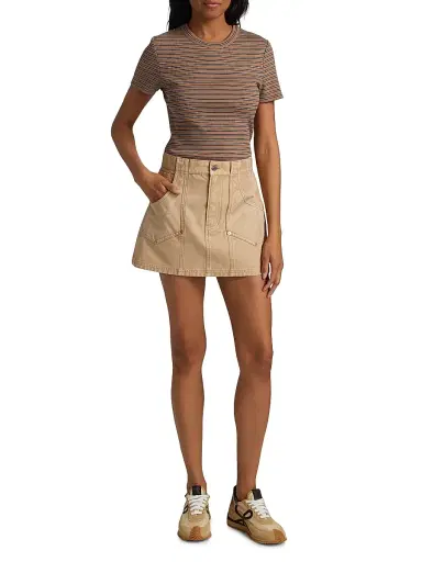 Veronica Beard Women's Stelene Denim Miniskirt | Thumbnail 2 Veronica Beard Women's Stelene Denim Miniskirt | Thumbnail 2