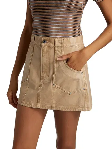 Veronica Beard Women's Stelene Denim Miniskirt | Thumbnail 4 Veronica Beard Women's Stelene Denim Miniskirt | Thumbnail 4