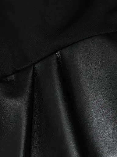 ALICE + OLIVIA Women's Adley Faux-Leather Drop-Waist Flared Maxi Dress - Black | Thumbnail 7 ALICE + OLIVIA Women's Adley Faux-Leather Drop-Waist Flared Maxi Dress - Black | Thumbnail 7