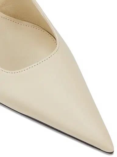 TOTEME Women's 85MM Leather Slingback Pumps - Off White - Size 12 | Thumbnail 5 TOTEME Women's 85MM Leather Slingback Pumps - Off White - Size 12 | Thumbnail 5