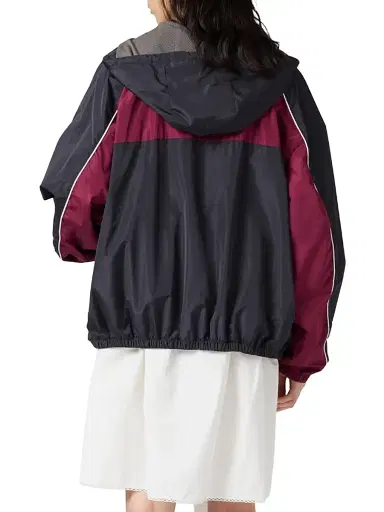 Miu Miu Women's Technical Silk Zipper Blouson Jacket | Thumbnail 3 Miu Miu Women's Technical Silk Zipper Blouson Jacket | Thumbnail 3
