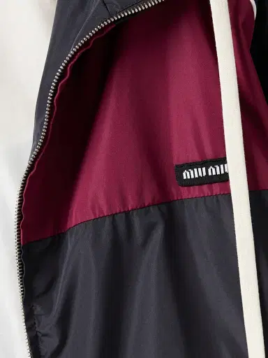 Miu Miu Women's Technical Silk Zipper Blouson Jacket | Thumbnail 6 Miu Miu Women's Technical Silk Zipper Blouson Jacket | Thumbnail 6