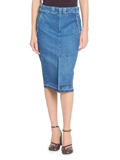 Maison Margiela Women's Denim Midi-Skirt | Thumbnail 3 Maison Margiela Women's Denim Midi-Skirt | Thumbnail 3