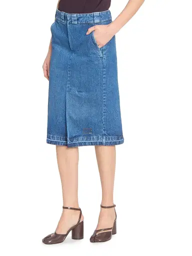 Maison Margiela Women's Denim Midi-Skirt | Thumbnail 4 Maison Margiela Women's Denim Midi-Skirt | Thumbnail 4
