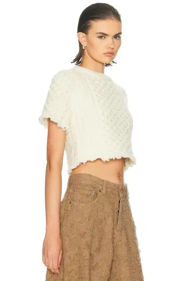 R13 Cut-off Shrunken Fisherman Sweater | Thumbnail 2 R13 Cut-off Shrunken Fisherman Sweater | Thumbnail 2