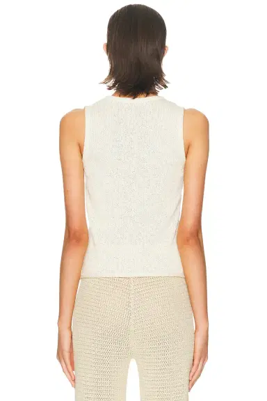 The Elder Statesman Nora Lite Split Hem Tank | Thumbnail 3 The Elder Statesman Nora Lite Split Hem Tank | Thumbnail 3