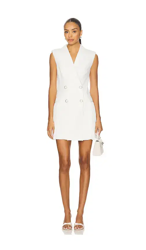 Sleeveless Double Breasted Blazer Dress Sleeveless Double Breasted Blazer Dress