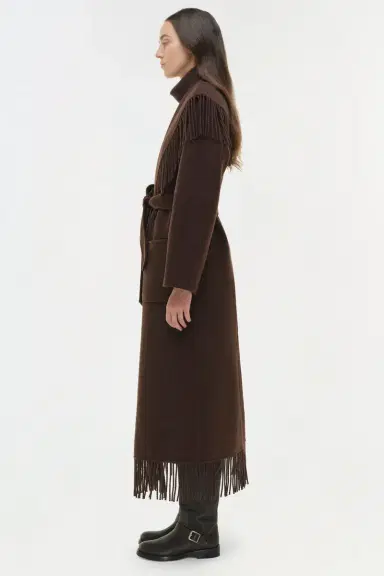 Simkhai Carrie Fringe Coat | Thumbnail 3 Simkhai Carrie Fringe Coat | Thumbnail 3