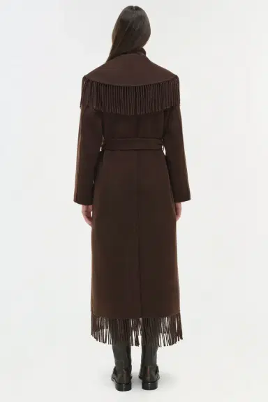 Simkhai Carrie Fringe Coat | Thumbnail 4 Simkhai Carrie Fringe Coat | Thumbnail 4